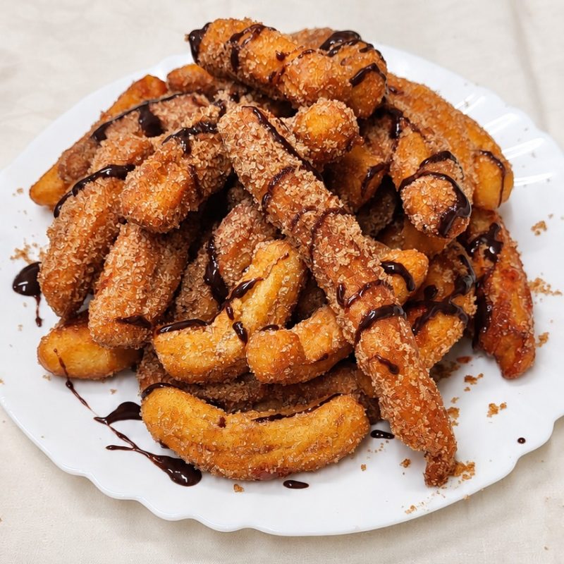 44. Churros csokoládé öntettel