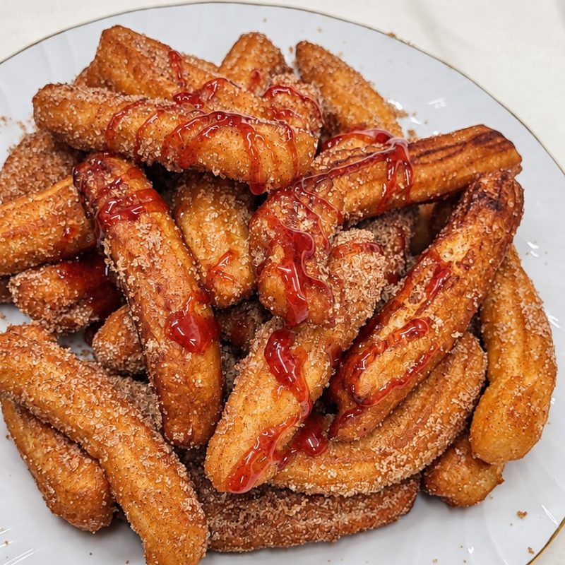 45. Churros eper öntettel